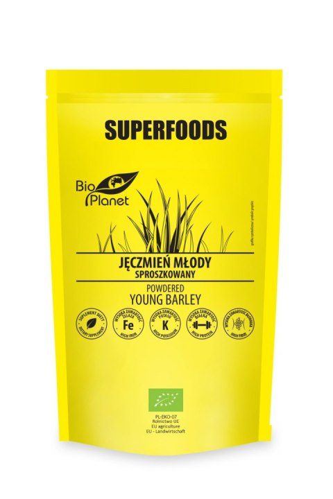 JĘCZMIEŃ MŁODY SPROSZKOWANY BIO 100 g - BIO PLANET JĘCZMIEŃ MŁODY SPROSZKOWANY BIO 100 g - BIO PLANET