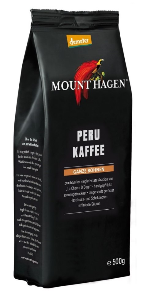 KAWA ZIARNISTA ARABICA 100 % PERU DEMETER BIO 500 g - MOUNT HAGEN KAWA ZIARNISTA ARABICA 100 % PERU DEMETER BIO 500 g - MOUNT HAGEN
