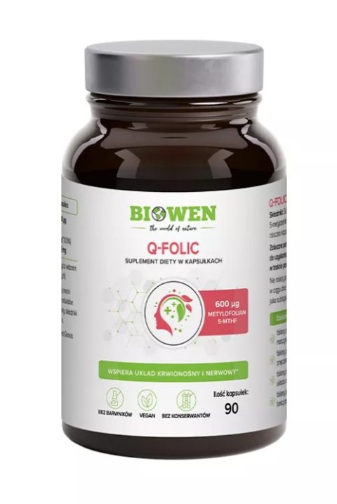 Q-FOLIC (600 ug) 90 KAPSUŁEK - BIOWEN Q-FOLIC (600 ug) 90 KAPSUŁEK - BIOWEN