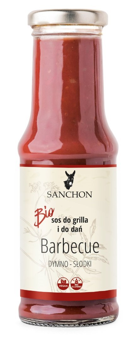 SOS BBQ BEZGLUTENOWY BIO 210 ml - SANCHON SOS BBQ BEZGLUTENOWY BIO 210 ml - SANCHON