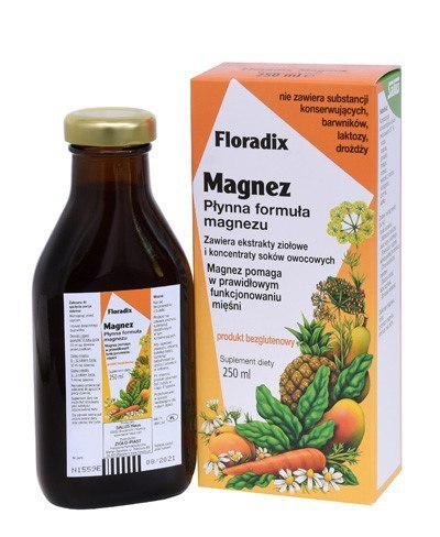 MAGNEZ W PŁYNIE BEZGLUTENOWY 250 ml - SALUS (FLORADIX) MAGNEZ W PŁYNIE BEZGLUTENOWY 250 ml - SALUS (FLORADIX)