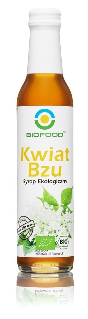 SYROP Z KWIATÓW CZARNEGO BZU BEZGLUTENOWY BIO 250 ml - BIOFOOD SYROP Z KWIATÓW CZARNEGO BZU BEZGLUTENOWY BIO 250 ml - BIOFOOD
