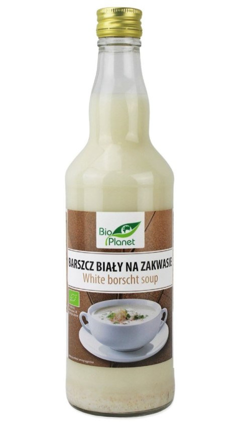 BARSZCZ BIAŁY NA ZAKWASIE NIEPASTERYZOWANY BIO 500 ml - BIO PLANET BARSZCZ BIAŁY NA ZAKWASIE NIEPASTERYZOWANY BIO 500 ml - BIO PLANET