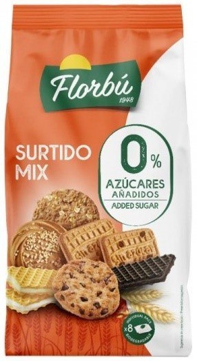 Florbu MIX ciastka i wafelki bez cukru, 270g