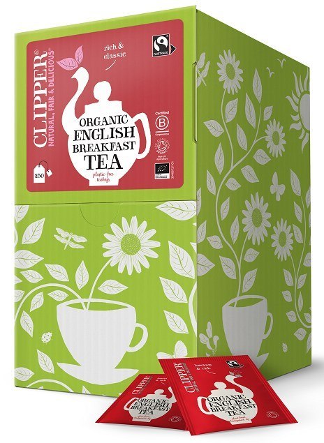 HERBATA ENGLISH BREAKFAST FAIR TRADE BIO (250 x 2,2 g) 550 g - CLIPPER HERBATA ENGLISH BREAKFAST FAIR TRADE BIO (250 x 2,2 g) 550 g - CLIPPER