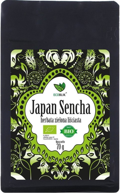 HERBATA ZIELONA LIŚCIASTA SENCHA JAPOŃSKA BIO 70 g - ECOBLIK HERBATA ZIELONA LIŚCIASTA SENCHA JAPOŃSKA BIO 70 g - ECOBLIK