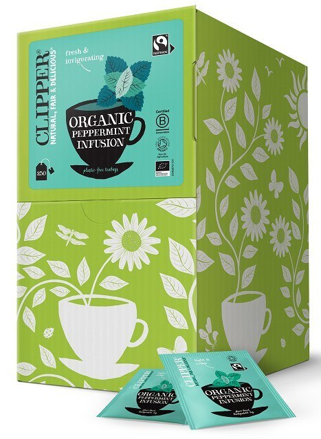 HERBATKA Z MIĘTY PIEPRZOWEJ FAIR TRADE BIO (250 x 1,5 g) 375 g - CLIPPER HERBATKA Z MIĘTY PIEPRZOWEJ FAIR TRADE BIO (250 x 1,5 g) 375 g - CLIPPER