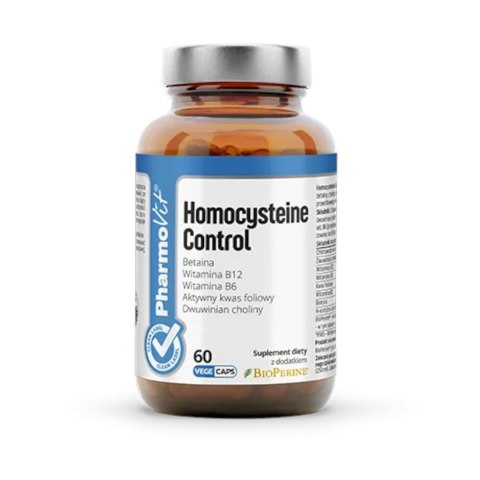 KAPSUŁKI NA METABOLIZM HOMOCYSTEINY (HOMOCYSTEINE CONTROL) BEZGLUTENOWE 60 szt. - PHARMOVIT (CLEAN LABEL) KAPSUŁKI NA METABOLIZM HOMOCYSTEINY (HOMOCYSTEINE CONTROL) BEZGLUTENOWE 60 szt. - PHARMOVIT (CLEAN LABEL)