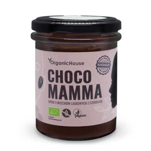 KREM Z ORZECHÓW LASKOWYCH Z CZEKOLADĄ BEZGLUTENOWY BIO 180 g - ORGANICHOUSE (CHOCOMAMMA) KREM Z ORZECHÓW LASKOWYCH Z CZEKOLADĄ BEZGLUTENOWY BIO 180 g - ORGANICHOUSE (CHOCOMAMMA)