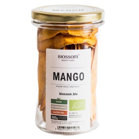 MANGO SUSZONE BEZGLUTENOWE BIO 300 g - BIOSSOM MANGO SUSZONE BEZGLUTENOWE BIO 300 g - BIOSSOM