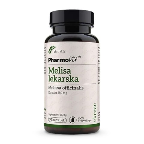 MELISA LEKARSKA EKSTRAKT (280 mg) BEZGLUTENOWA 90 KAPSUŁEK - PHARMOVIT (CLASSIC) MELISA LEKARSKA EKSTRAKT (280 mg) BEZGLUTENOWA 90 KAPSUŁEK - PHARMOVIT (CLASSIC)