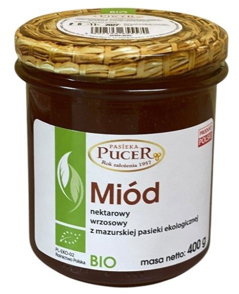 MIÓD WRZOSOWY BIO 400 g - PASIEKA PUCER MIÓD WRZOSOWY BIO 400 g - PASIEKA PUCER