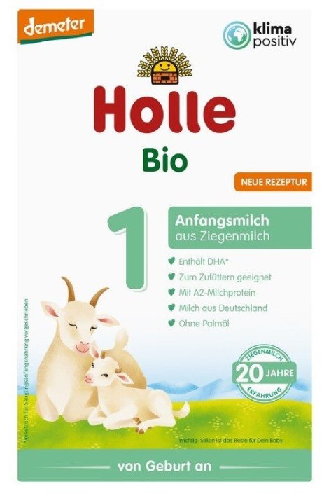 MLEKO KOZIE 1 POCZĄTKOWE DLA NIEMOWLĄT PO 6 MIESIĄCU DEMETER BIO 400 g - HOLLE MLEKO KOZIE 1 POCZĄTKOWE DLA NIEMOWLĄT PO 6 MIESIĄCU DEMETER BIO 400 g - HOLLE
