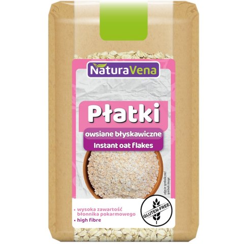 PŁATKI OWSIANE BŁYSKAWICZNE BEZGLUTENOWE 300 g - NATURAVENA PŁATKI OWSIANE BŁYSKAWICZNE BEZGLUTENOWE 300 g - NATURAVENA