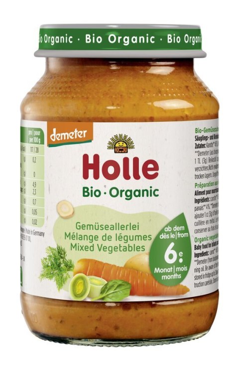 PRZECIER WARZYWNY BEZGLUTENOWY OD 6 MIESIĄCA DEMETER BIO 190 g - HOLLE PRZECIER WARZYWNY BEZGLUTENOWY OD 6 MIESIĄCA DEMETER BIO 190 g - HOLLE