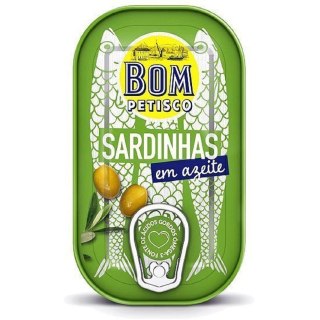 SARDYNKI PORTUGALSKIE W OLIWIE Z OLIWEK 120 g (84 g) - BON APPETIT (BOM PETISCO)
