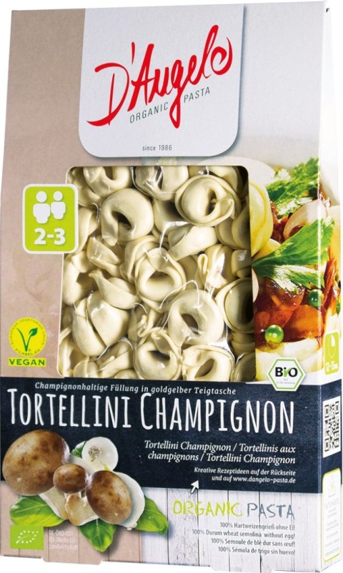 TORTELLINI Z PIECZARKAMI BIO 250 g - D`ANGELO TORTELLINI Z PIECZARKAMI BIO 250 g - D`ANGELO