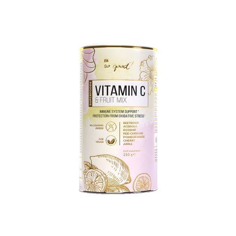 WITAMINA C FRUIT MIX W PROSZKU 210 g - SO GOOD! WITAMINA C FRUIT MIX W PROSZKU 210 g - SO GOOD!