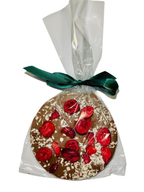 Bombka cz. mleczna z żurawiną i wiórkami kokos.40g