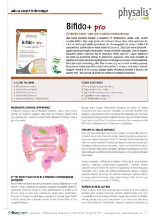 KAPSUŁKI NA ODBUDOWĘ FLORY JELIT (BIFIDO+ PRO) 30 szt. - PHYSALIS