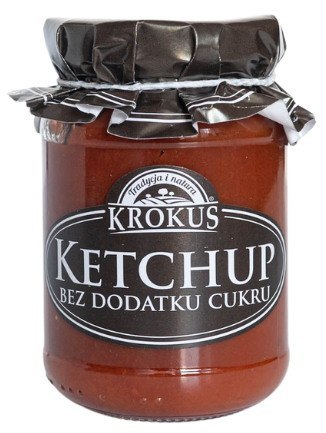 KETCHUP BEZ DODATKU CUKRÓW BEZGLUTENOWY 180 g - KROKUS KETCHUP BEZ DODATKU CUKRÓW BEZGLUTENOWY 180 g - KROKUS