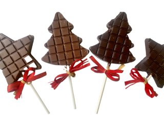 Lizak GWIAZDKA z czekolady mlecznej, 30g