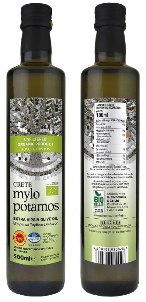 OLIWA Z OLIWEK EXTRA VIRGIN NIEFILTROWANA PDO KRETA BIO 500 ml - MYLOPOTAMOS OLIWA Z OLIWEK EXTRA VIRGIN NIEFILTROWANA PDO KRETA BIO 500 ml - MYLOPOTAMOS
