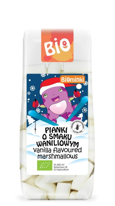 PIANKI O SMAKU WANILIOWYM BEZGLUTENOWE BIO 120 g - BIOMINKI (EDYCJA ŚWIĄTECZNA)(PRODUKT SEZONOWY)