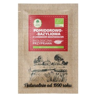 PRZYPRAWA POMIDOROWO - BAZYLIOWA Z CZOSNKIEM NIEDŹWIEDZIM BIO 15 g - DARY NATURY
